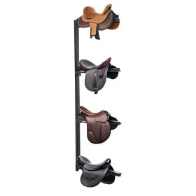 VEVOR Wall Mount Saddle Rack Four Tiers Western & English Horse Saddle Holder